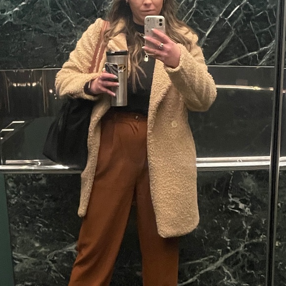 Forever 21 Tan Teddy Coat - Picture 5 of 5